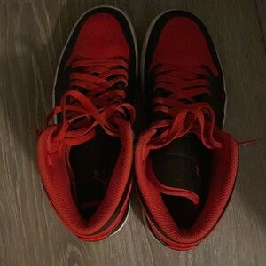 Red/black Nike Air Jordans